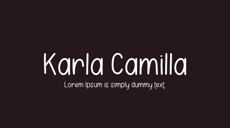 Download Free Karla Camilla Font Download Free For Desktop Webfont Fonts Typography