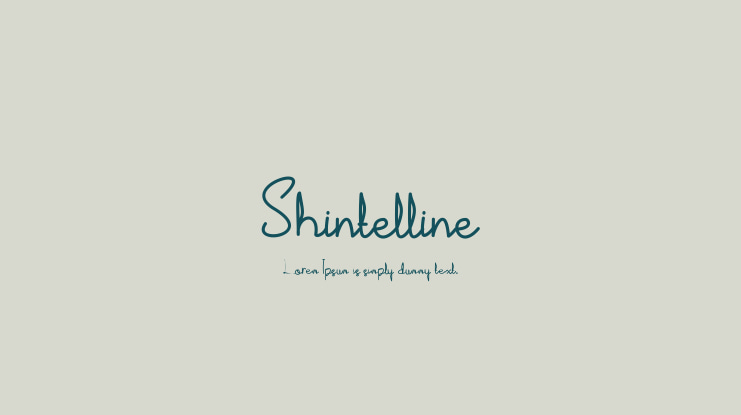 Shintelline Font