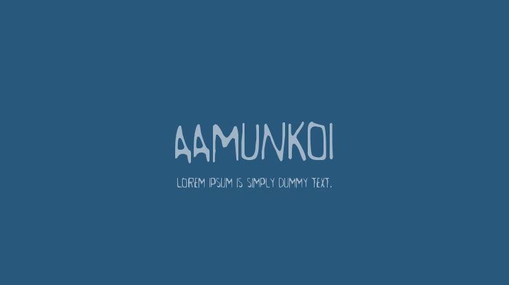 Aamunkoi Font