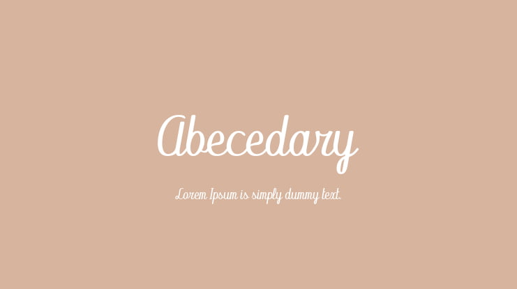 Abecedary Font Family