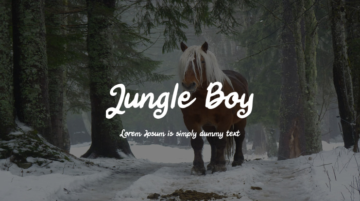 Jungle Boy Font Family