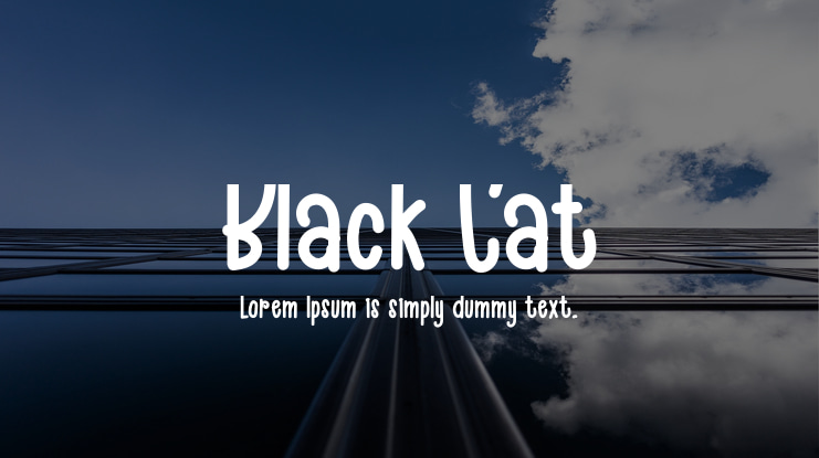 Black Cat Font