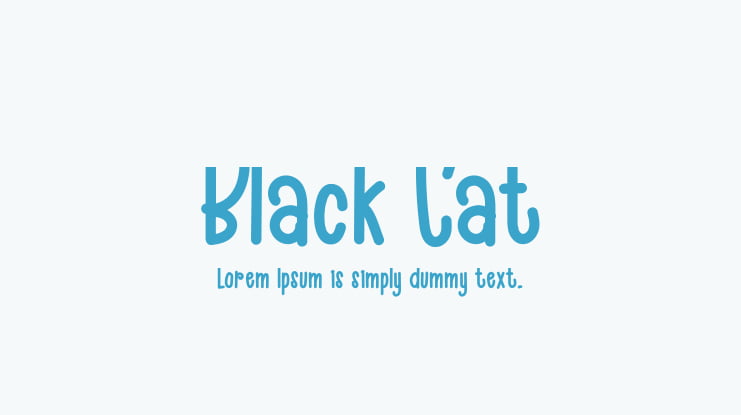 Black Cat Font