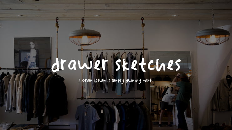 drawer sketches Font