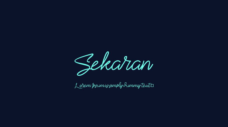 Sekaran Font