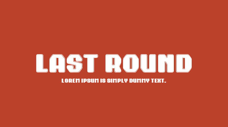 Last Round Font