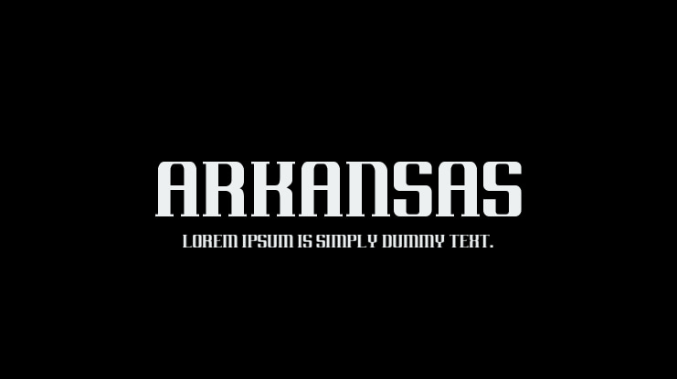 Arkansas Font