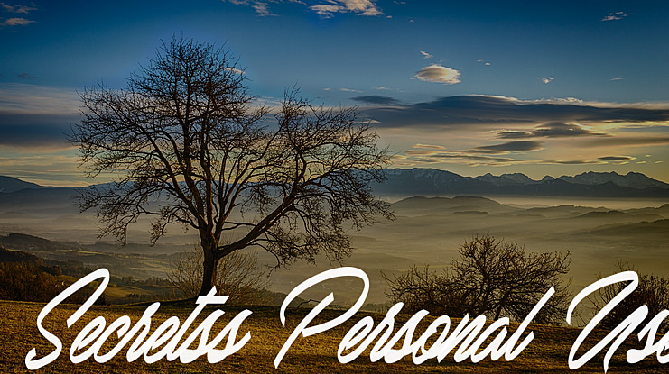 Secretss Personal Use Font