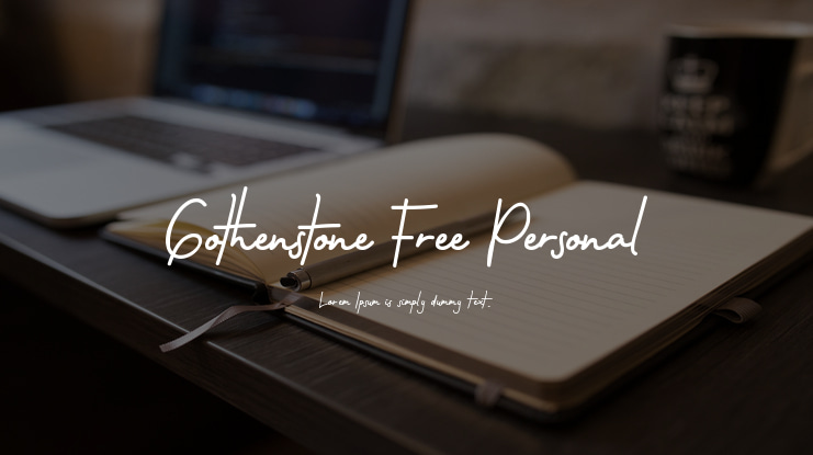 Gothenstone Free Personal Font
