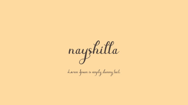 nayshilla Font