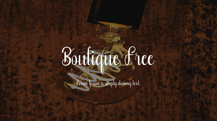 Boutique Free Font