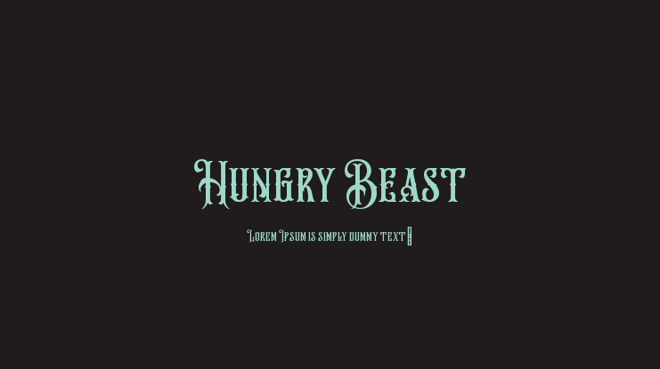 Hungry Beast Font