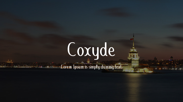 Coxyde Font
