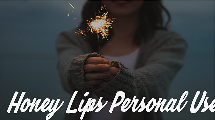 Honey Lips Personal Use Font