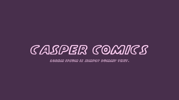 Casper Comics Font Family