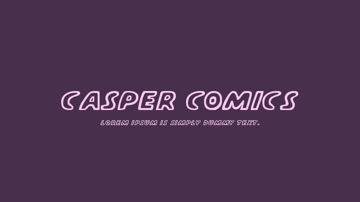 Casper Comics Font Family