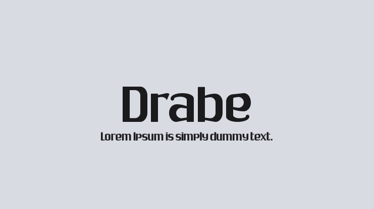 Drabe Font