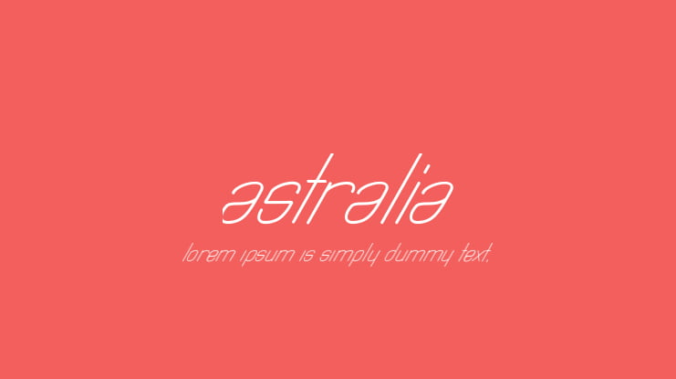 Astralia Font