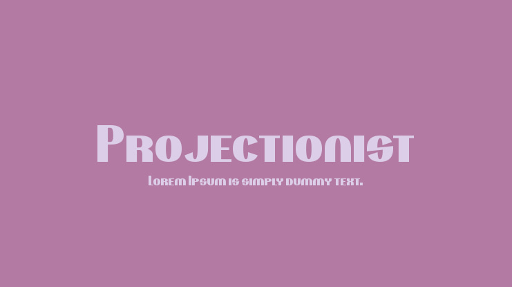 Projectionist Font