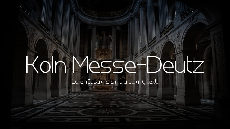 Koln Messe-Deutz Font