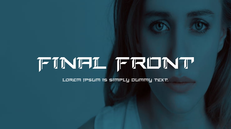 Final Front Font Family