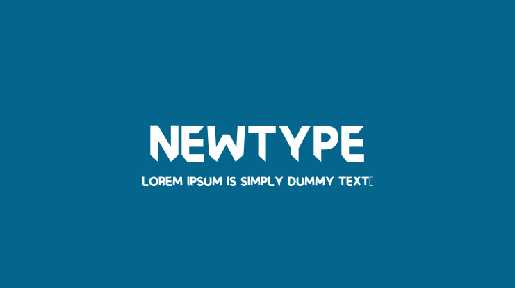 Newtype Font