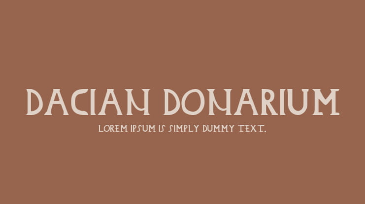 Dacian Donarium Font