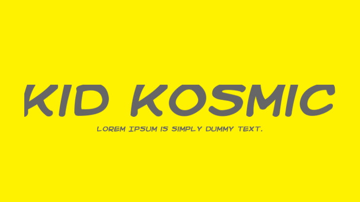 Kid Kosmic Font Family