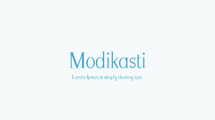 Modikasti Font
