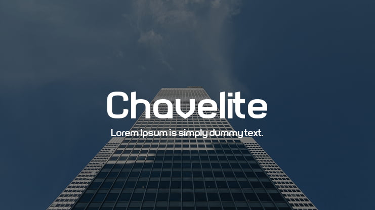 Chavelite Font