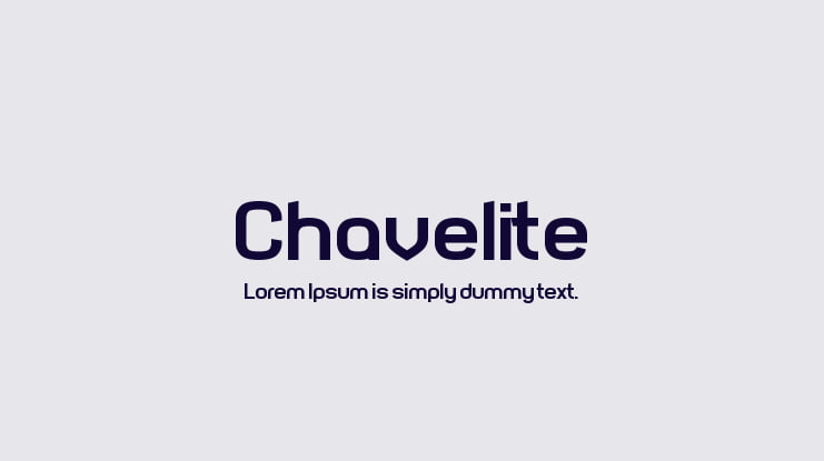 Chavelite Font