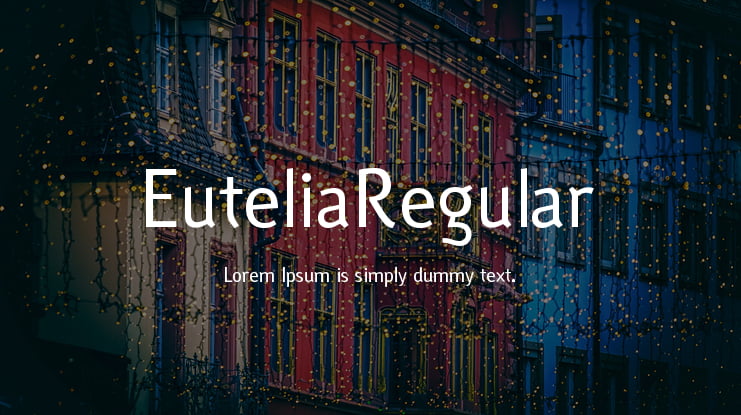 EuteliaRegular Font