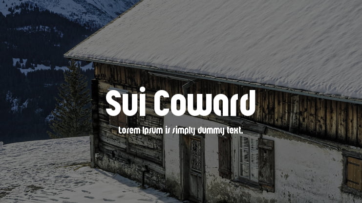 Sui Coward Font