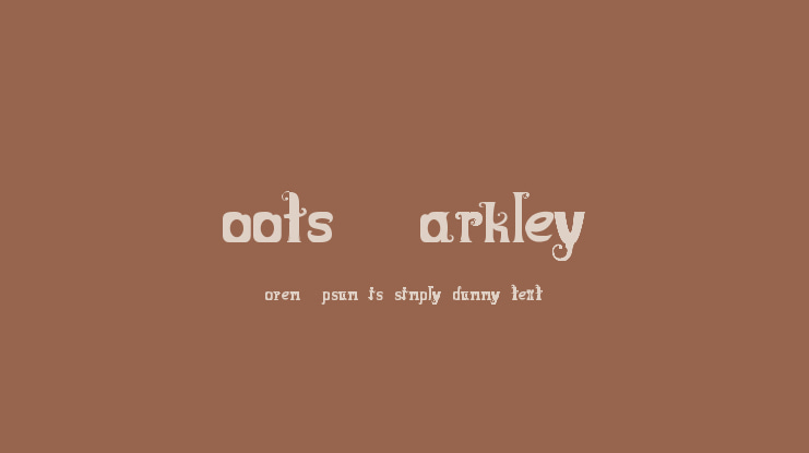 Boots&Barkley Font