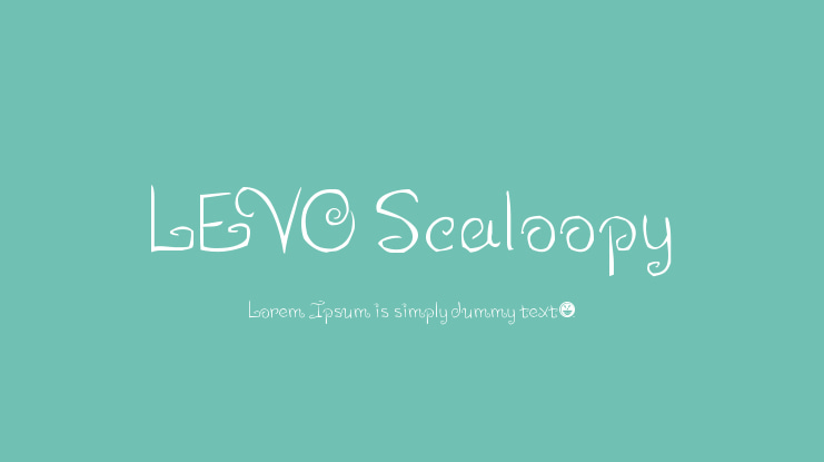 LEVO Scaloopy Font