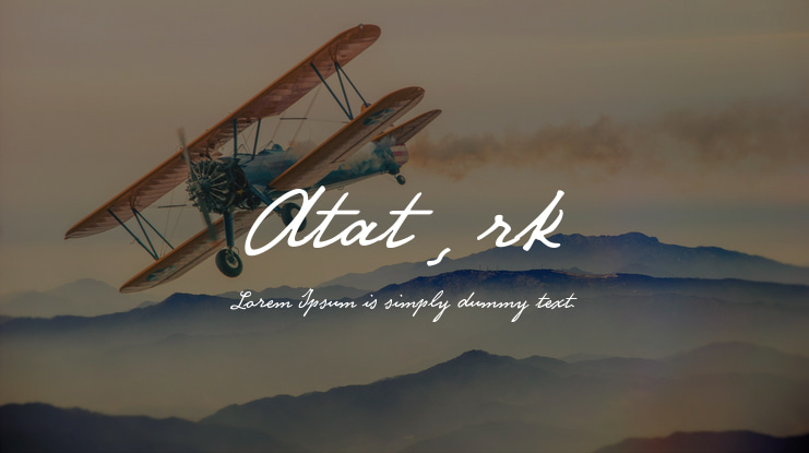 Atat¸rk Font