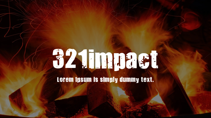 321impact Font Family