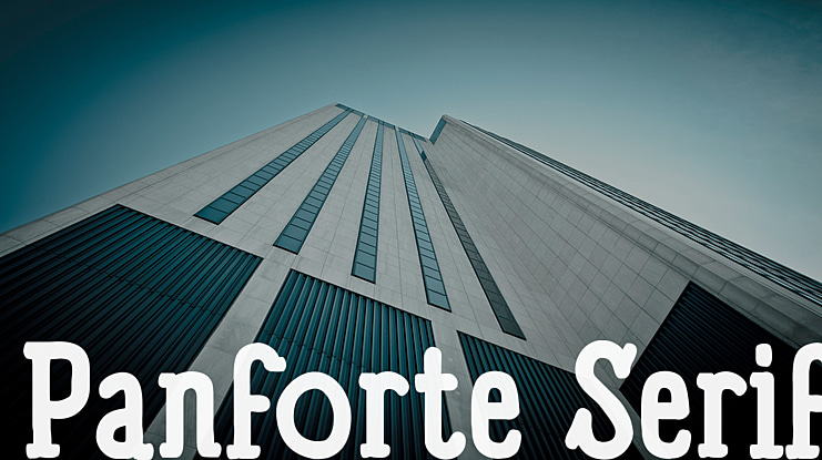 Panforte Serif Font Family
