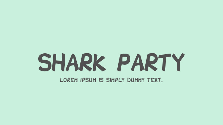 Shark Party Font