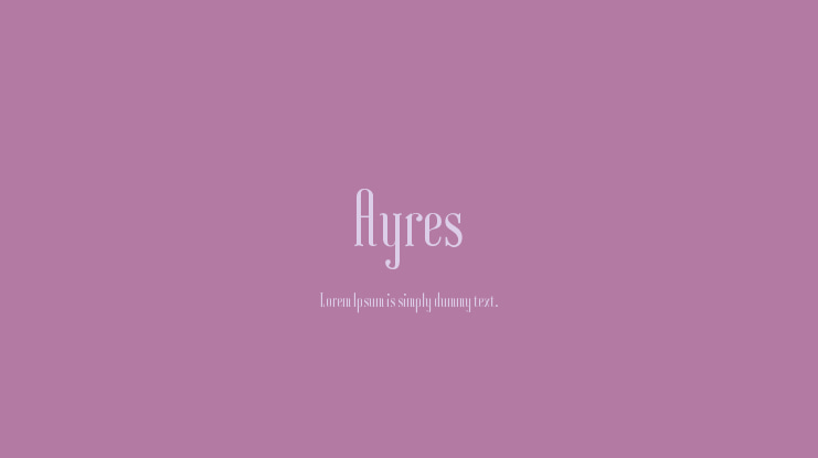 Ayres Font