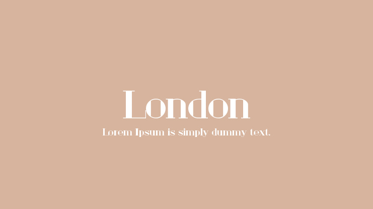 London Font Family