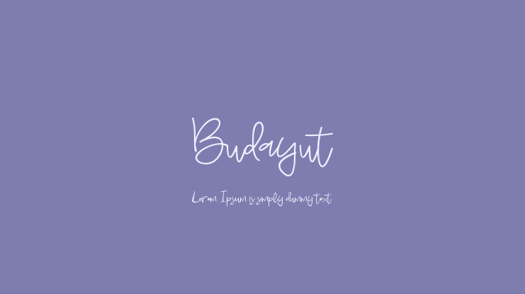 Budayut Font