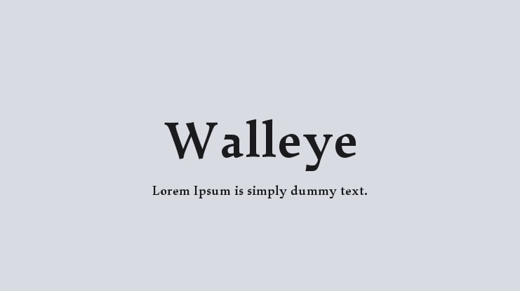 Walleye Font Family