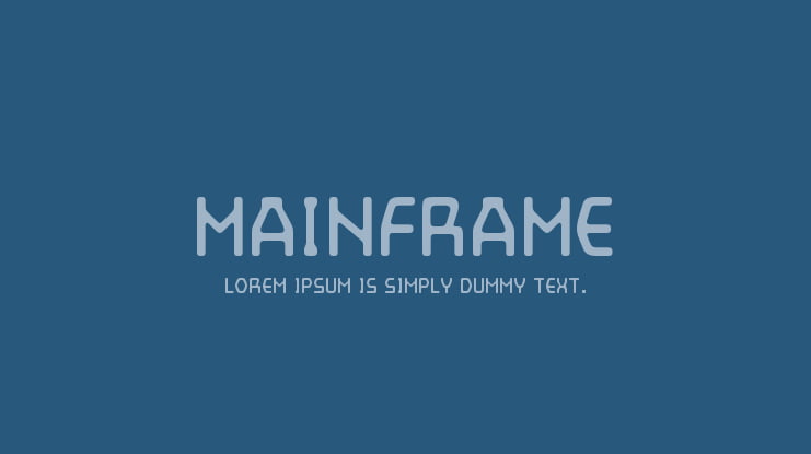 Mainframe Font Family