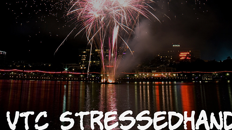 VTC Stressed Hand Font