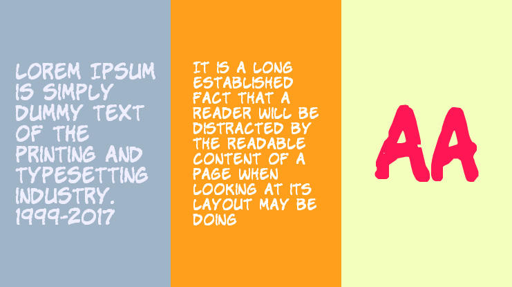 VTC Stressed Hand Font