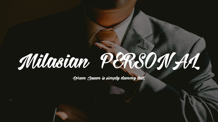Milasian  PERSONAL Font Family
