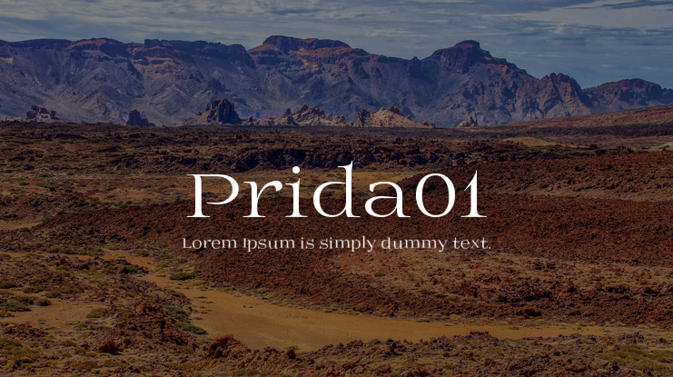 Prida01 Font Family