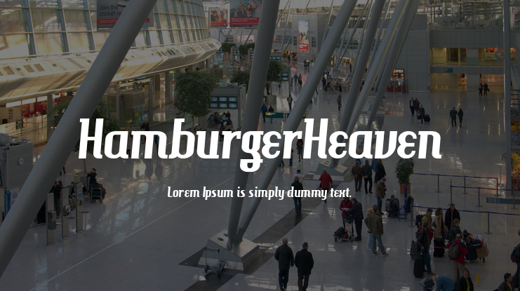 HamburgerHeaven Font