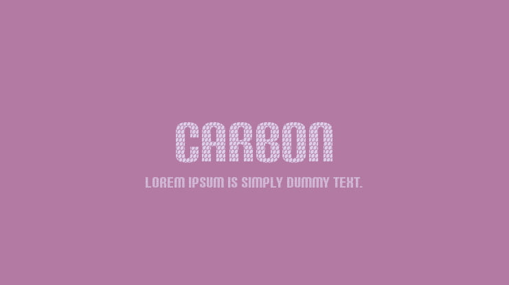 Carbon Font Family